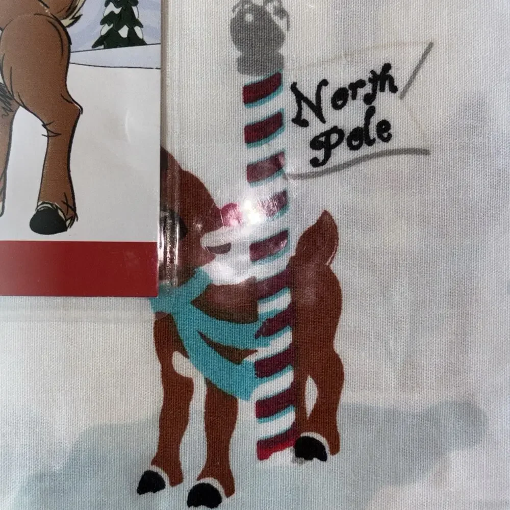 Rudolph The Red Nose Reindeer FULL Sheet Set New Christmas Santa Clarice NEW